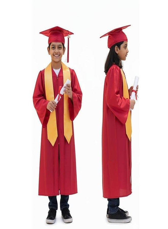 FANCY FLIGHT Kids Convocation Dress Graduation Gown and Cap Set | Breathable Polyester | Ideal for School, Nursery & Kindergarten Graduation - Image 4